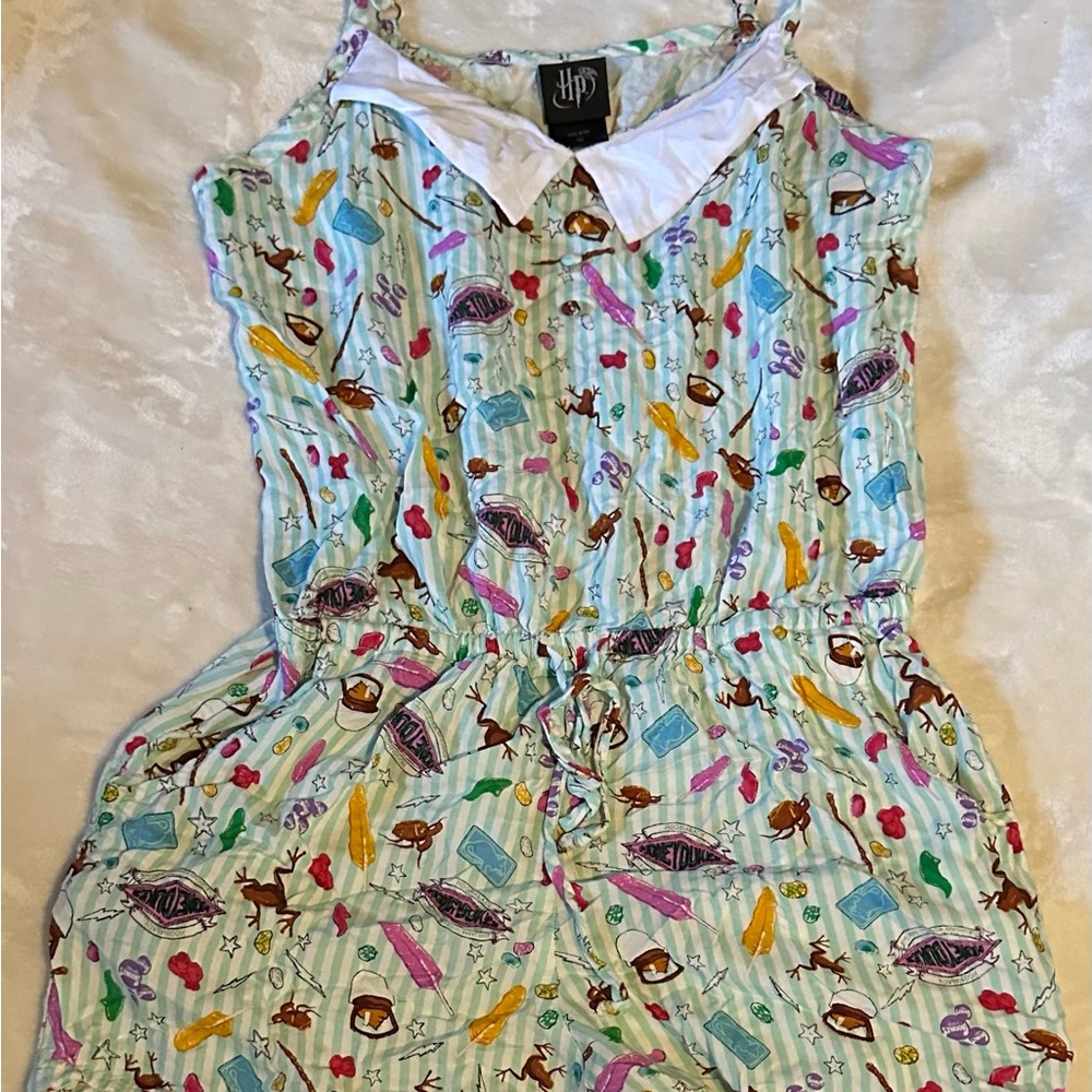 Harry Potter Printed Jumpsuit with Collar